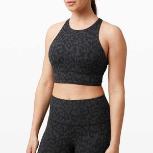 Lululemon Energy Bra High Neck Long Line Formation Camo Multi